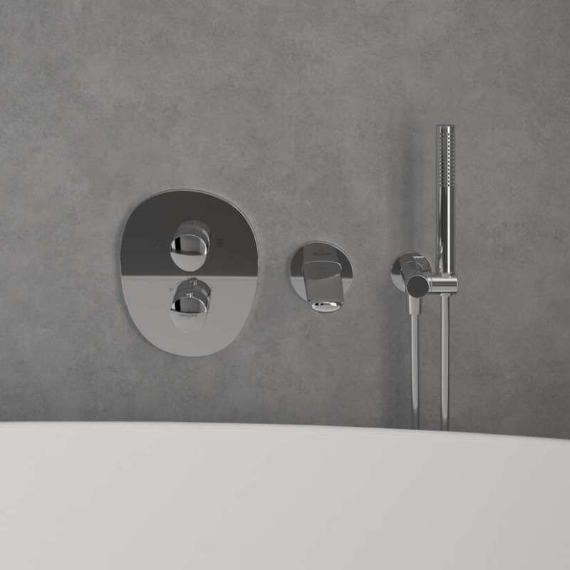 Villeroy&Boch Antao termostatyczna bateria podtynkowa 2-drozna chrom połysk TVS11100200061