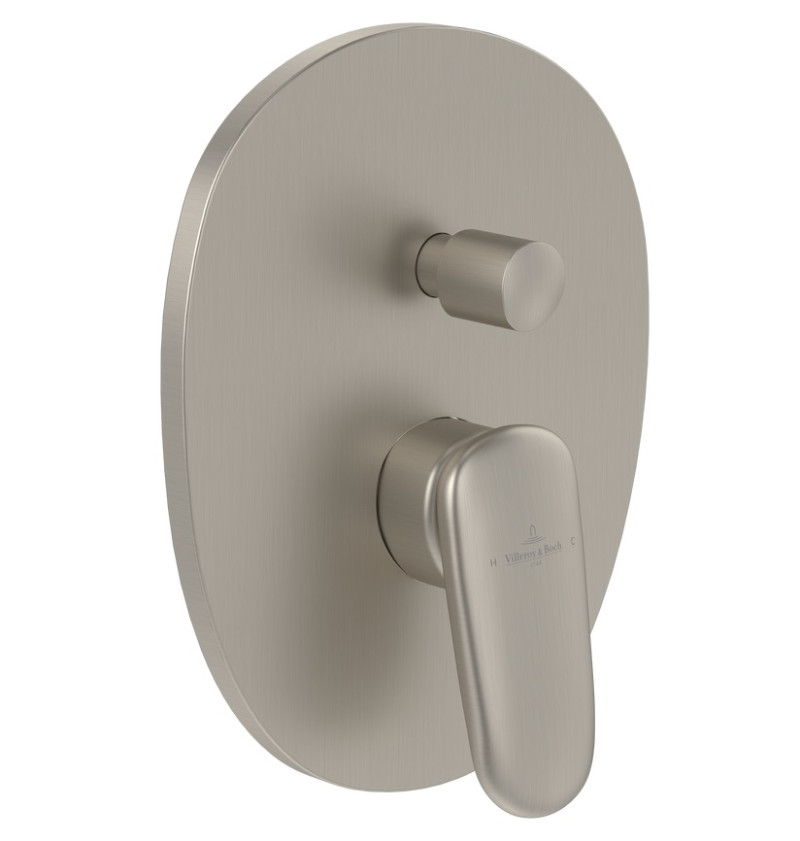 Villeroy&Boch Antao bateria wannowo-prysznicowa podtynkowa nikiel szczotkowany TVT11100100064