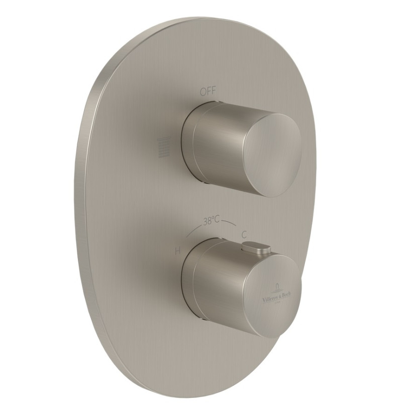 Villeroy&Boch Antao termostatyczna bateria podtynkowa 1-drozna nikiel szczotkowany TVS11100100064