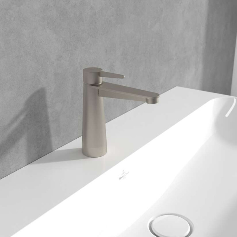 Villeroy&Boch Conum bateria umywalkowa bez korka nikiel szczotkowany TVW12700300164