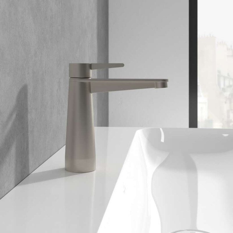 Villeroy&Boch Conum bateria umywalkowa bez korka nikiel szczotkowany TVW12700300164