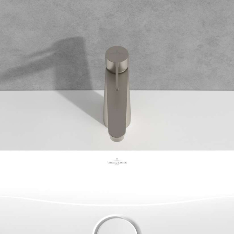 Villeroy&Boch Conum bateria umywalkowa bez korka nikiel szczotkowany TVW12700300164
