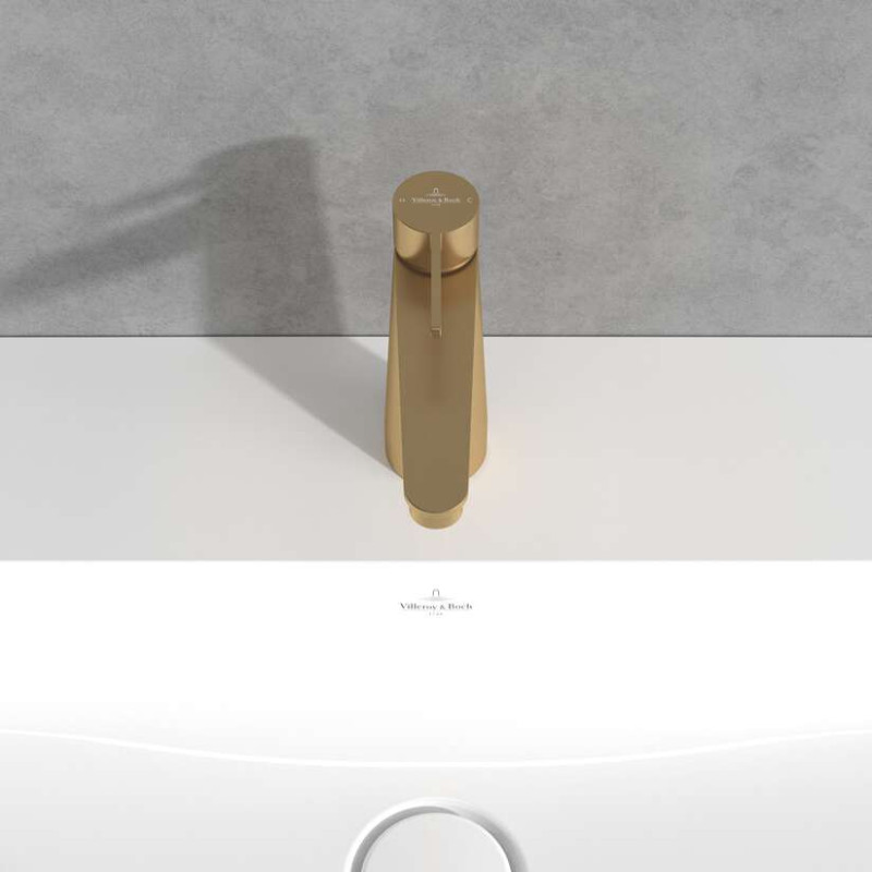 Villeroy&Boch Conum bateria umywalkowa bez korka złoty szczotkowany TVW12700300176