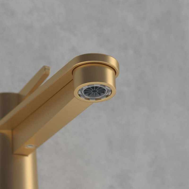 Villeroy&Boch Conum bateria umywalkowa bez korka złoty szczotkowany TVW12700300176