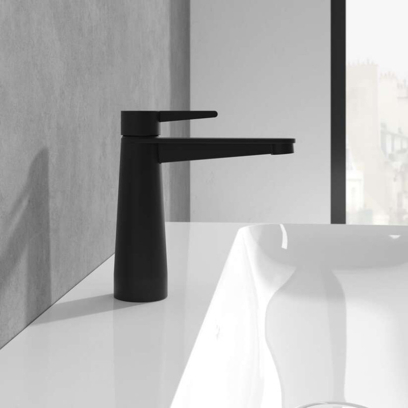 Villeroy&Boch Conum bateria umywalkowa bez korka czarny matowy TVW127003001K5
