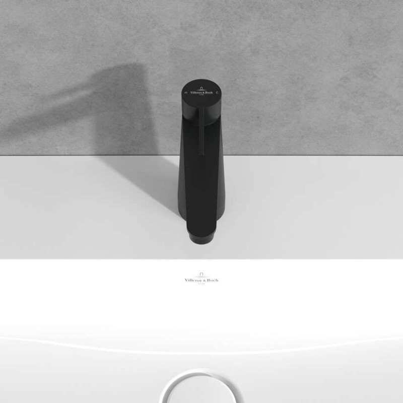 Villeroy&Boch Conum bateria umywalkowa bez korka czarny matowy TVW127003001K5