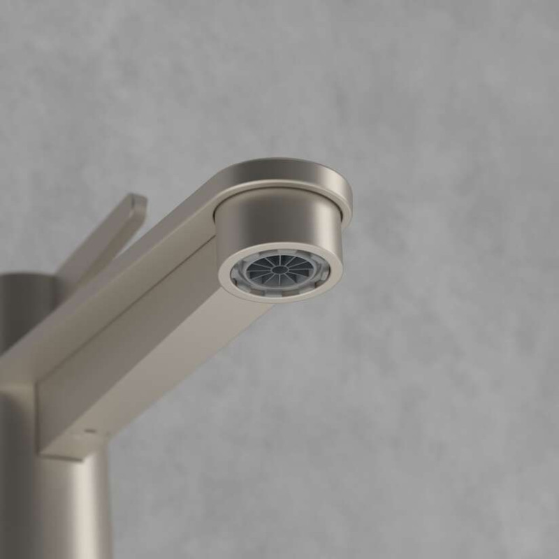 Villeroy&Boch Conum bateria umywalkowa z korkiem nikiel szczotkowany TVW12700300064