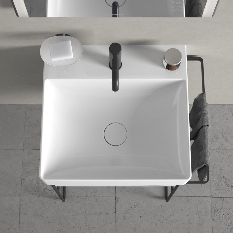Duravit DuraSquare umywalka meblowa z otworem na baterię 50x47 cm biała 2353500041 - BF25
