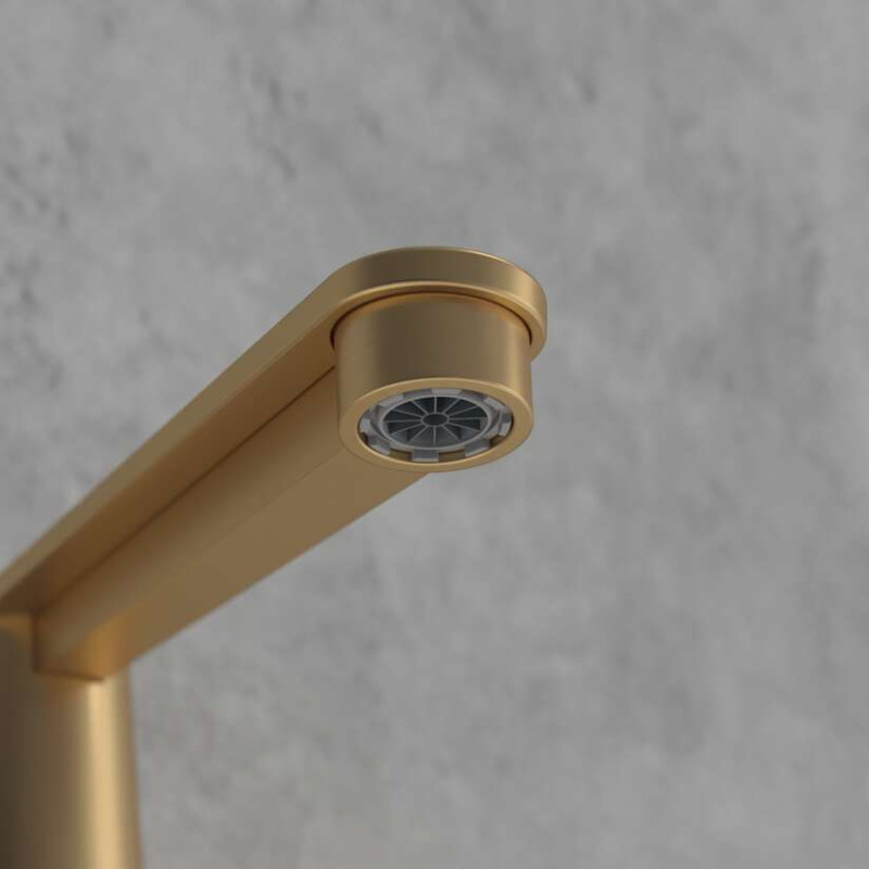 Villeroy&Boch Conum bateria umywalkowa z korkiem złoty szczotkowany TVW12700400076