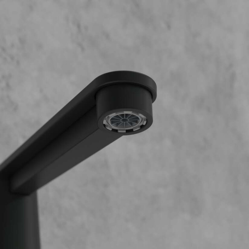 Villeroy&Boch Conum bateria umywalkowa z korkiem czarny matowy TVW127004000K5