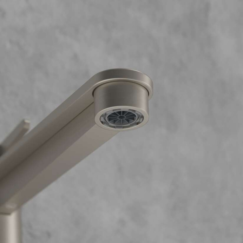 Villeroy&Boch Conum bateria umywalkowa wysoka z korkiem nikiel szczotkowany TVW12700500064