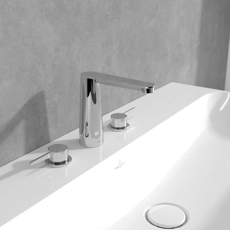 Villeroy&Boch Conum bateria umywalkowa trzyotworowa bez korka chrom połysk TVW12700100161