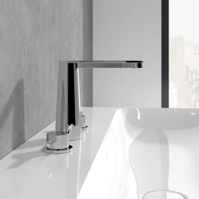 Villeroy&Boch Conum bateria umywalkowa trzyotworowa bez korka chrom połysk TVW12700100161