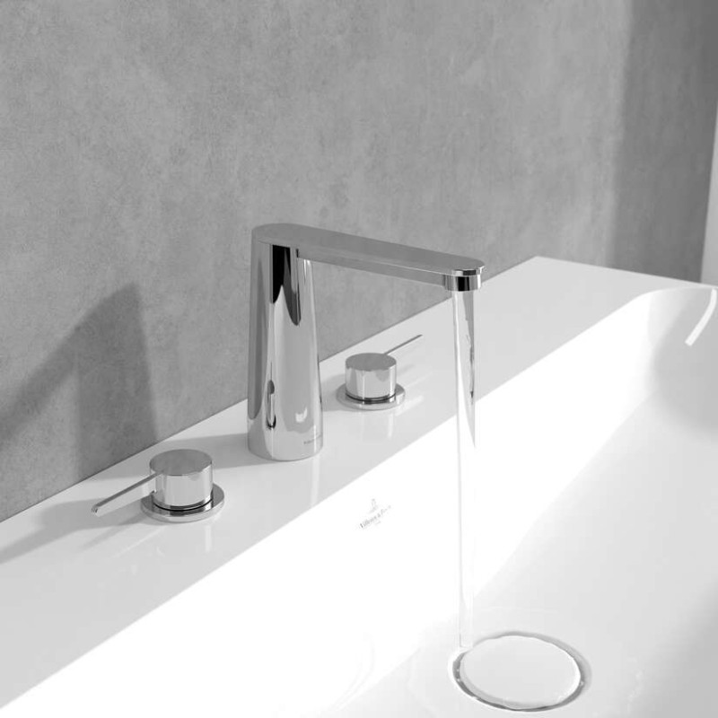 Villeroy&Boch Conum bateria umywalkowa trzyotworowa bez korka chrom połysk TVW12700100161