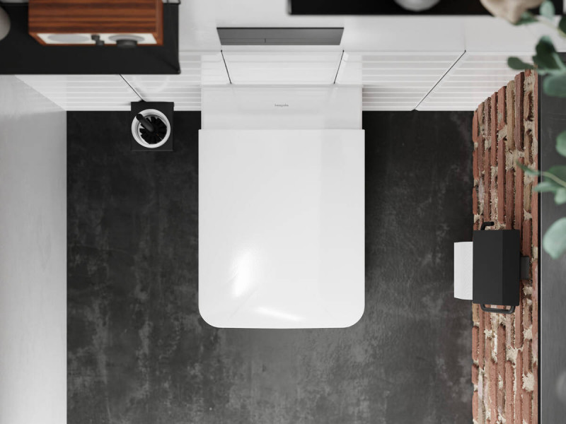 Hansgrohe EluPura Q muszla wisząca WC 540 AquaFall Flush z deską WC SoftClose QuickRelease 60293450