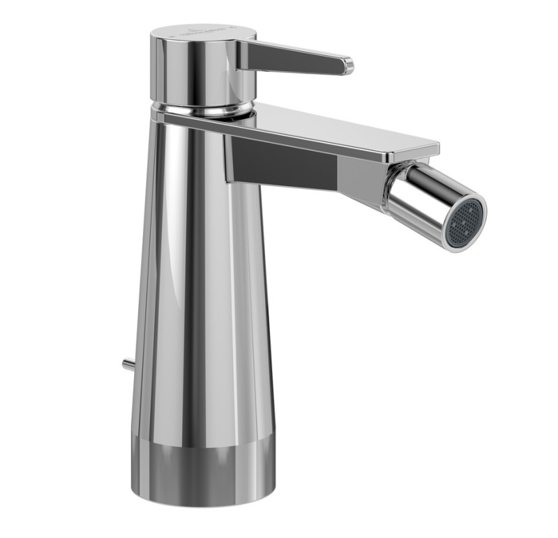 Villeroy&Boch Conum bateria bidetowa z korkiem chrom połysk TVB12700100061