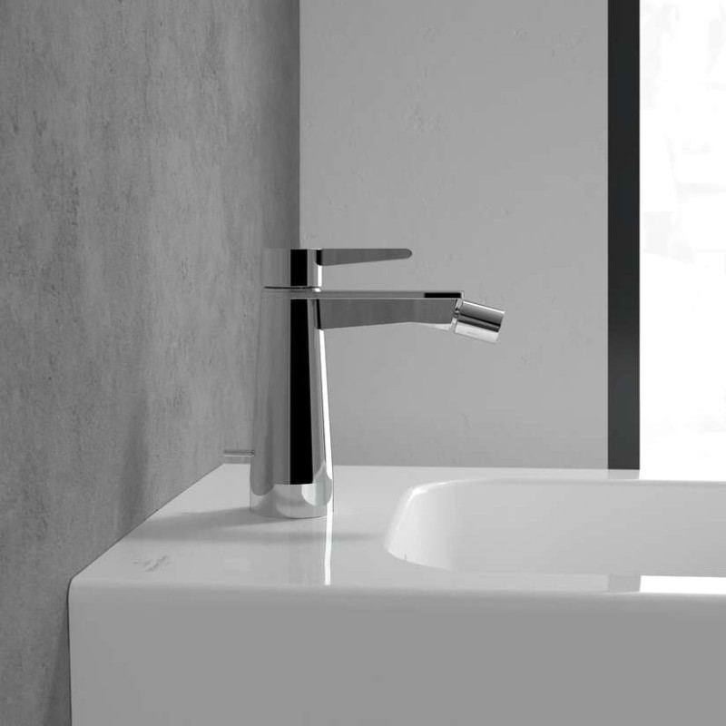 Villeroy&Boch Conum bateria bidetowa z korkiem chrom połysk TVB12700100061