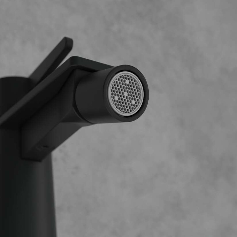 Villeroy&Boch Conum bateria bidetowa z korkiem czarny matowy TVB127001000K5