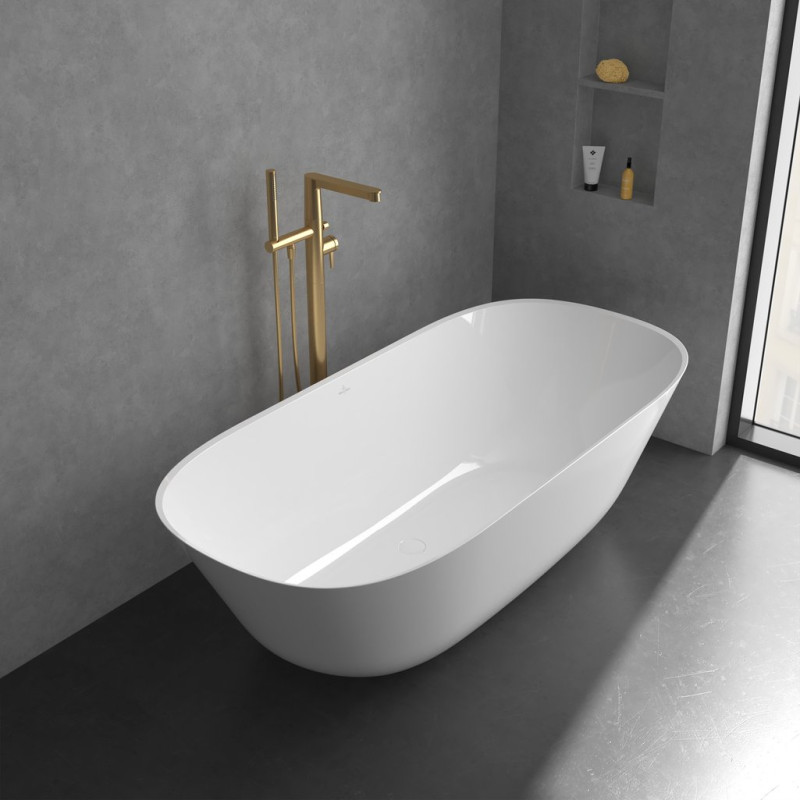 Villeroy&Boch Conum bateria wannowa wolnostojąca złoty szczotkowany TVT12700400076