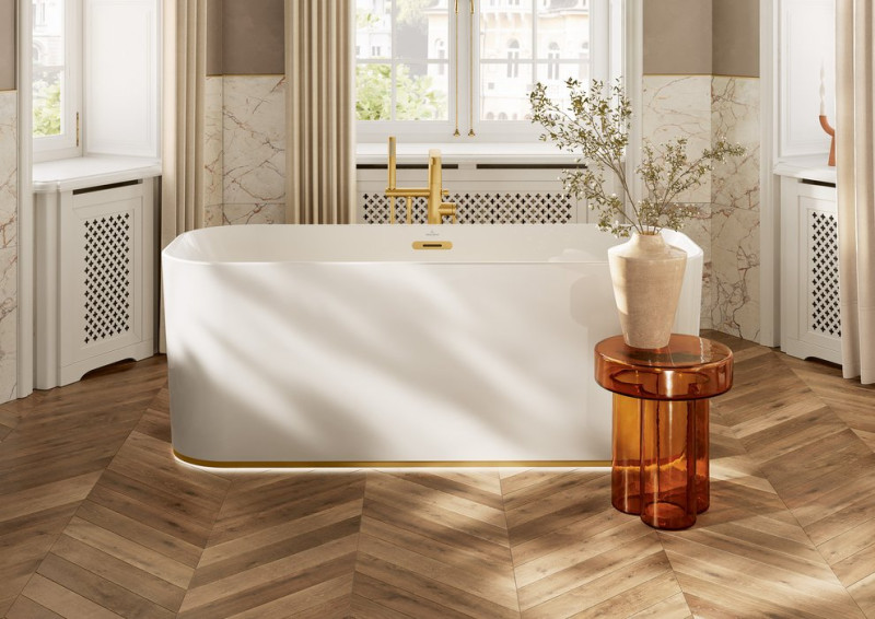 Villeroy&Boch Conum bateria wannowa wolnostojąca złoty szczotkowany TVT12700400076