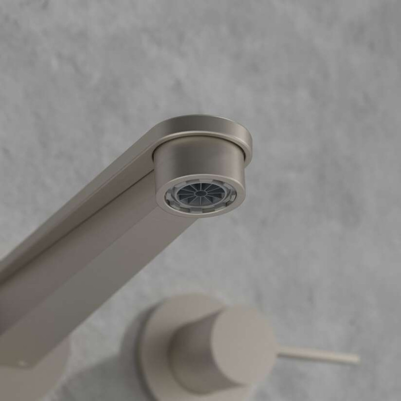 Villeroy&Boch Conum bateria umywalkowa podtynkowa trzyotworowa nikiel szczotkowany TVW12700200064