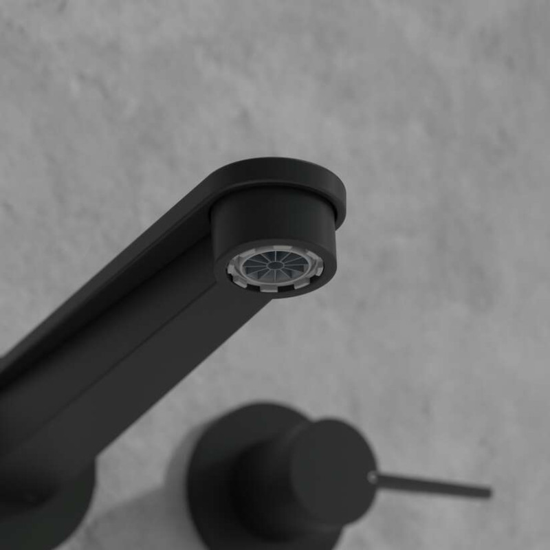 Villeroy&Boch Conum bateria umywalkowa podtynkowa trzyotworowa czarny matowy TVW127002000K5