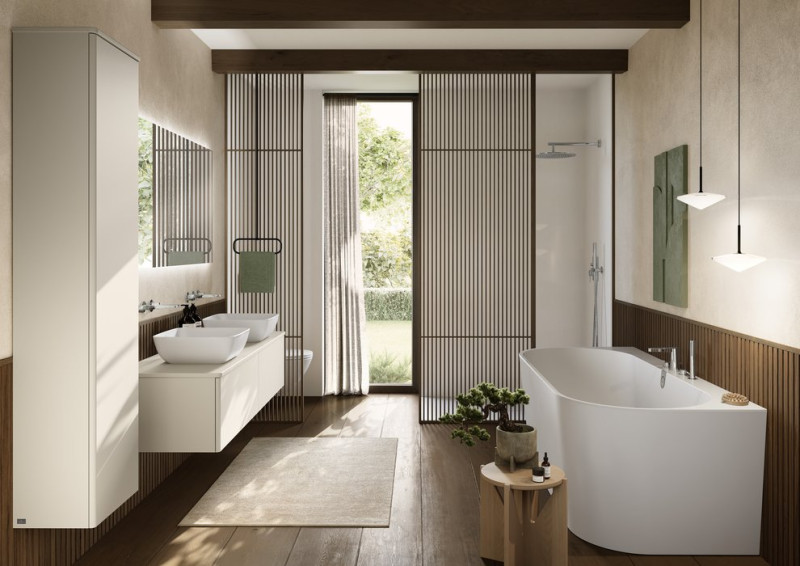 Villeroy&Boch Conum bateria wannowa czterootworowa chrom połysk TVT12700200061