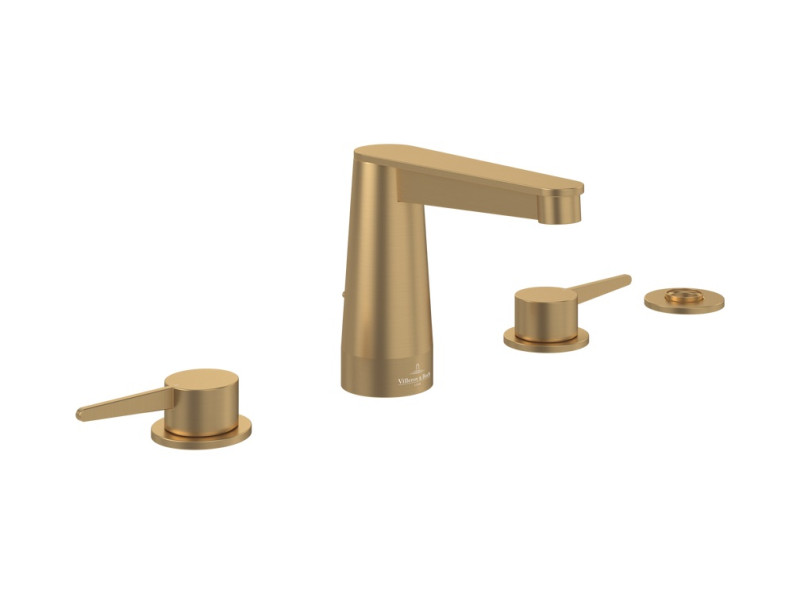 Villeroy&Boch Conum bateria wannowa czterootworowa złoty szczotkowany TVT12700200076