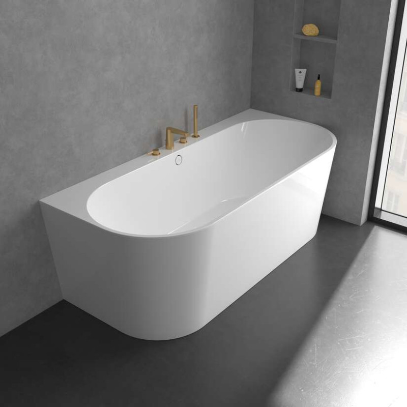 Villeroy&Boch Conum bateria wannowa czterootworowa złoty szczotkowany TVT12700200076