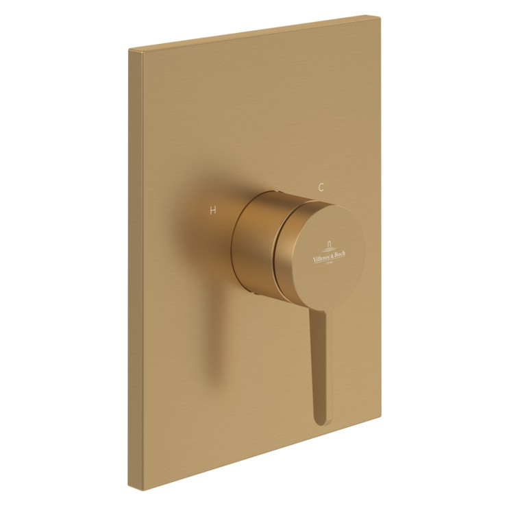 Villeroy&Boch Conum bateria prysznicowa podtynkowa złoty szczotkowany TVS12700400076