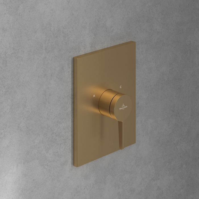 Villeroy&Boch Conum bateria prysznicowa podtynkowa złoty szczotkowany TVS12700400076