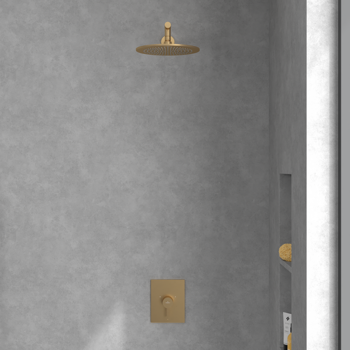 Villeroy&Boch Conum bateria prysznicowa podtynkowa złoty szczotkowany TVS12700400076
