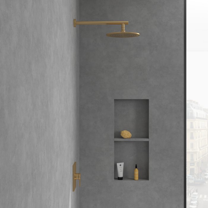 Villeroy&Boch Conum bateria prysznicowa podtynkowa złoty szczotkowany TVS12700400076