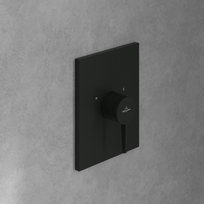 Villeroy&Boch Conum bateria prysznicowa podtynkowa czarny matowy TVS127004000K5