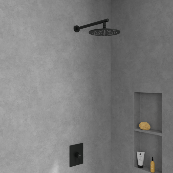 Villeroy&Boch Conum bateria prysznicowa podtynkowa czarny matowy TVS127004000K5