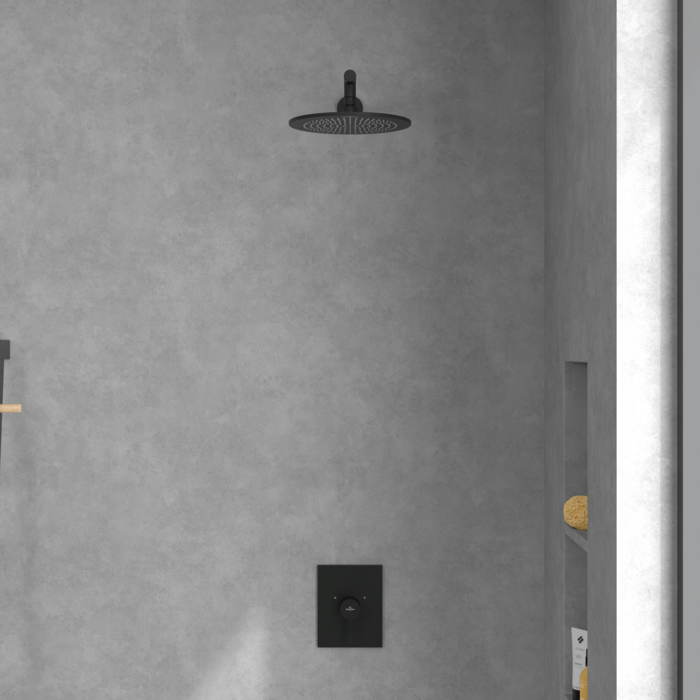 Villeroy&Boch Conum bateria prysznicowa podtynkowa czarny matowy TVS127004000K5