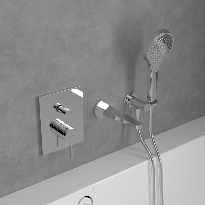 Villeroy&Boch Conum bateria wannowa podtynkowa chrom połysk TVT12700100061