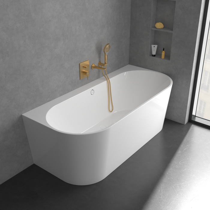 Villeroy&Boch Conum bateria wannowa podtynkowa złoty szczotkowany TVT12700100076