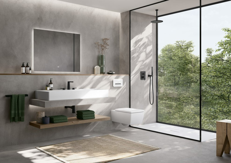 Villeroy&Boch Conum bateria wannowa podtynkowa czarny matowy TVT127001000K5