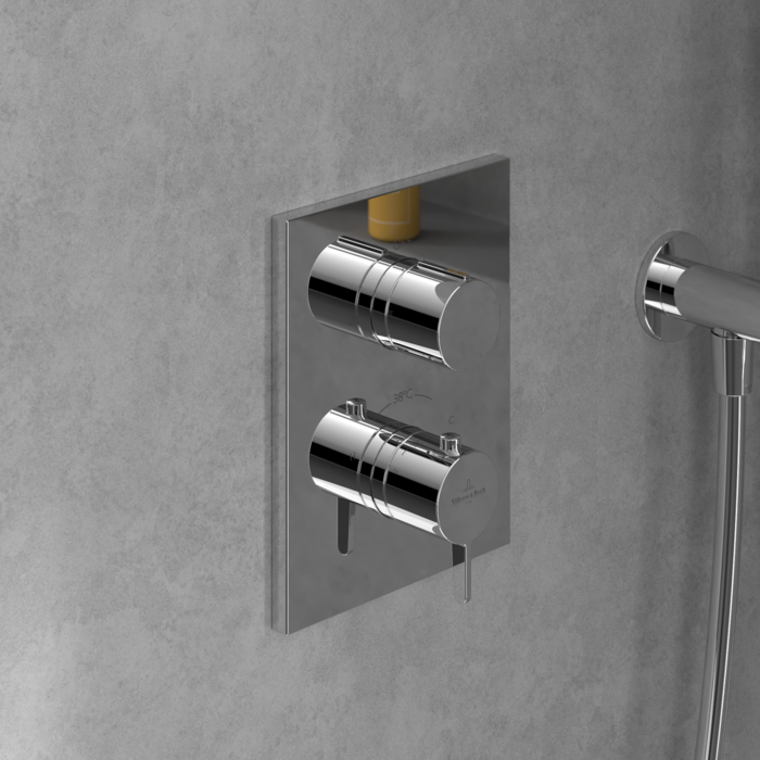 Villeroy&Boch Conum termostatyczna bateria wannowa podtynkowa chrom połysk TVS12700200061