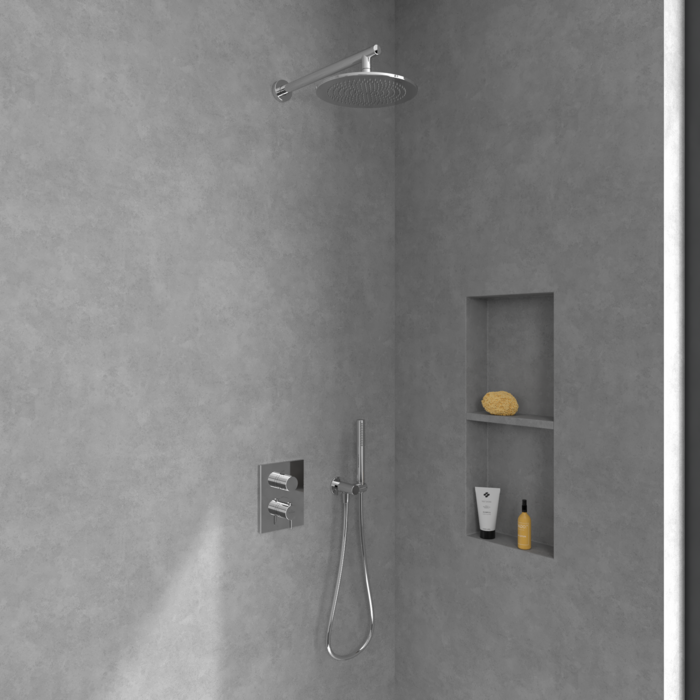 Villeroy&Boch Conum termostatyczna bateria wannowa podtynkowa chrom połysk TVS12700200061