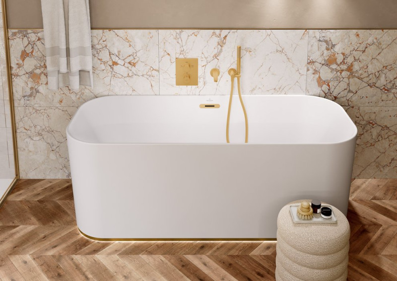 Villeroy&Boch Conum termostatyczna bateria wannowa podtynkowa złoty szczotkowany TVS12700200076