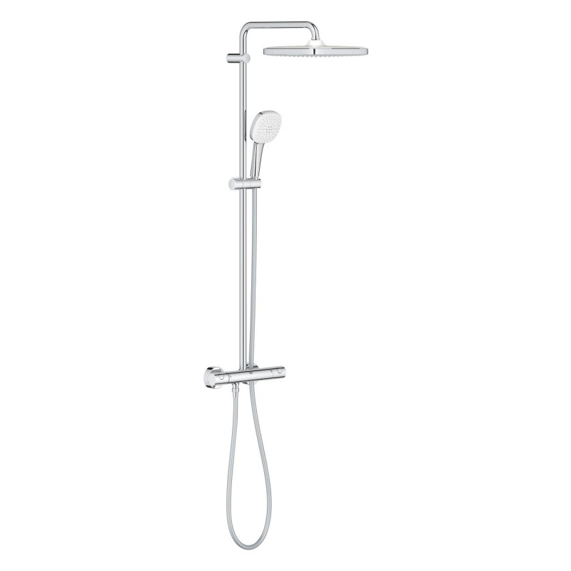 Grohe Tempesta Cosmopolitan System 250 Cube termostatyczny zestaw prysznicowy z deszczownicą chrom 26689000