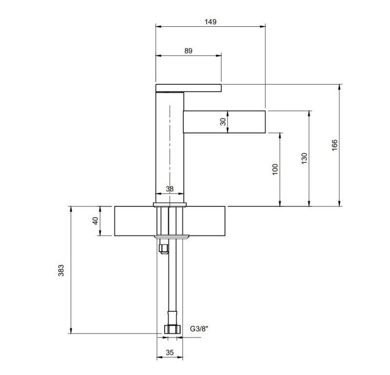 Villeroy&Boch Dawn bateria umywalkowa bez korka nikiel szczotkowany TVW10610315164