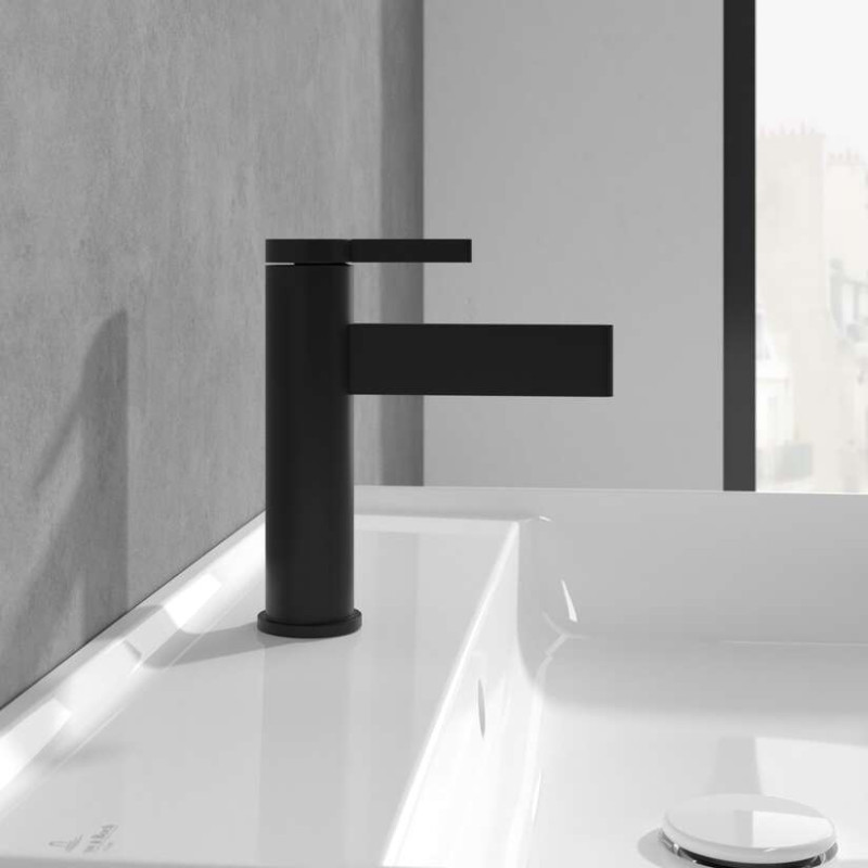 Villeroy&Boch Dawn bateria umywalkowa bez korka czarny matowy TVW106103151K5