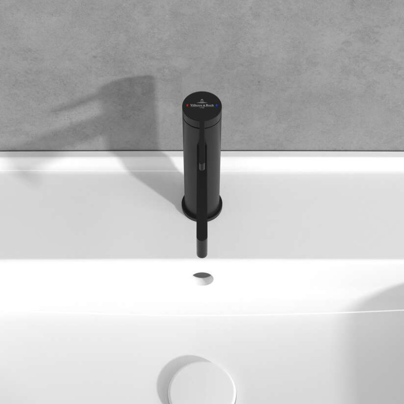 Villeroy&Boch Dawn bateria umywalkowa bez korka czarny matowy TVW106103151K5