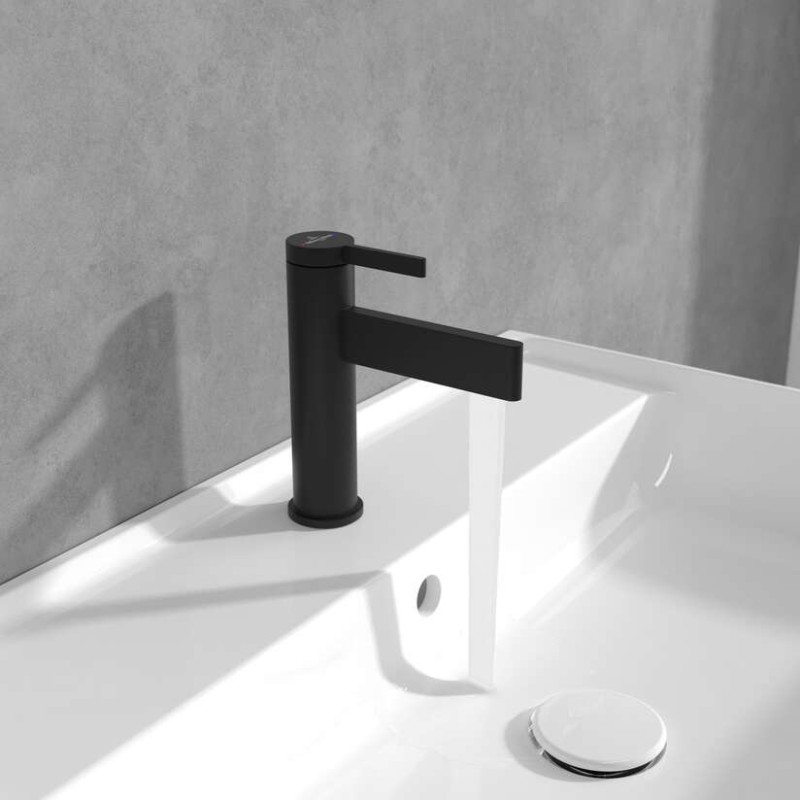 Villeroy&Boch Dawn bateria umywalkowa bez korka czarny matowy TVW106103151K5