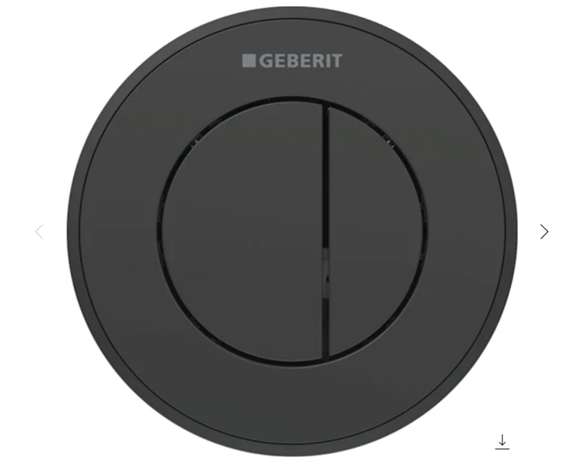 Geberit Typ 10 przycisk do stelaża czarny błyszczący 116.055.DW.1