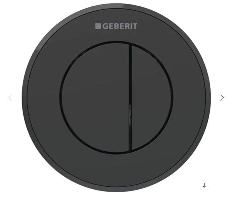 Geberit Typ 10 przycisk do stelaża czarny matowy 116.055.16.1