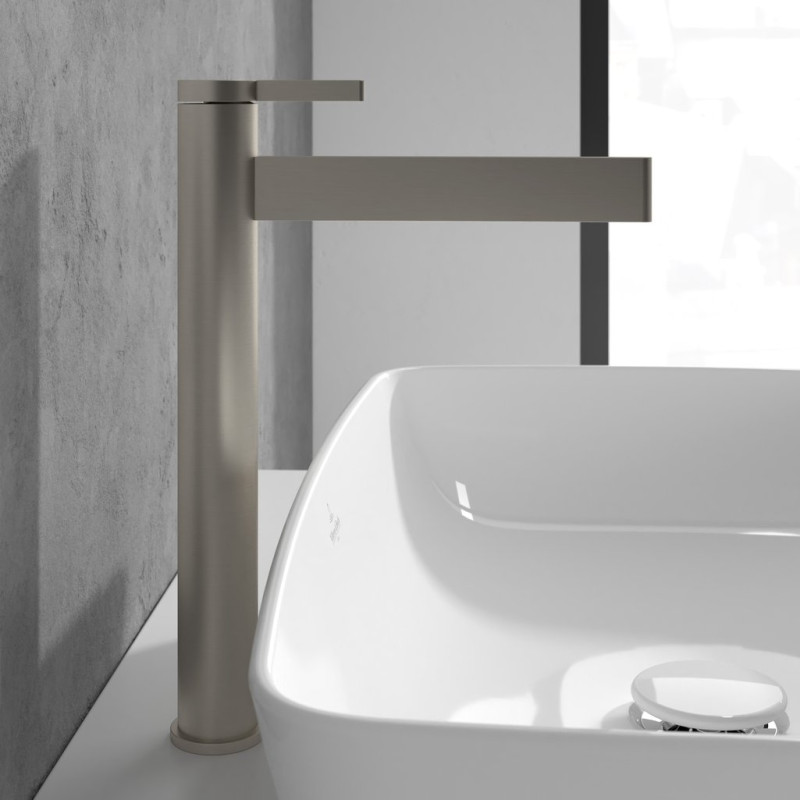 Villeroy&Boch Dawn bateria umywalkowa wysoka bez korka nikiel szczotkowany TVW10610615164